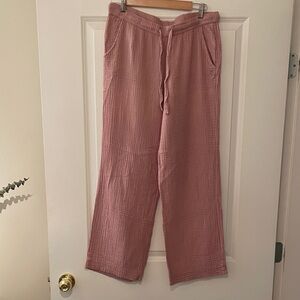Women's Blush Pink 100% cotton Pajama Pants